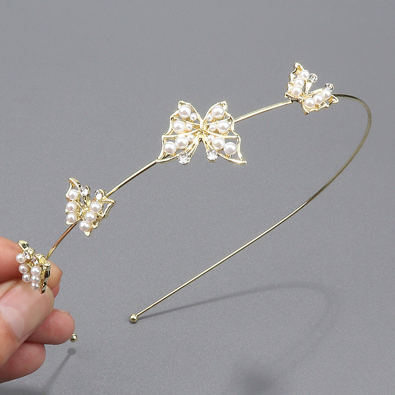 Wholesale Korean style high-end niche leaf flower headband